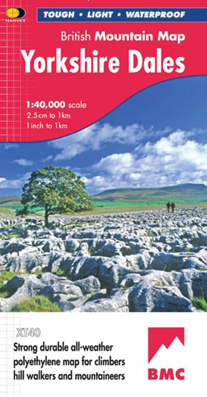 Harvey Maps - Yorkshire Dales - British Mountain Map - 1:40000